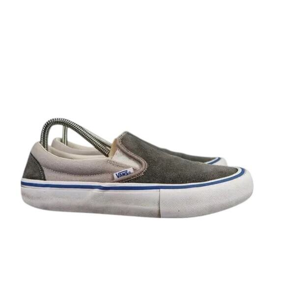 Vans Shoes Mens 7 Sneaker OG Slip On 59 Suede Canvas Skate Casual Ultracush Gray - Picture 14 of 14